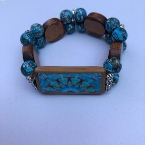 6-1/2” to 7” mandala stretch bracelet.